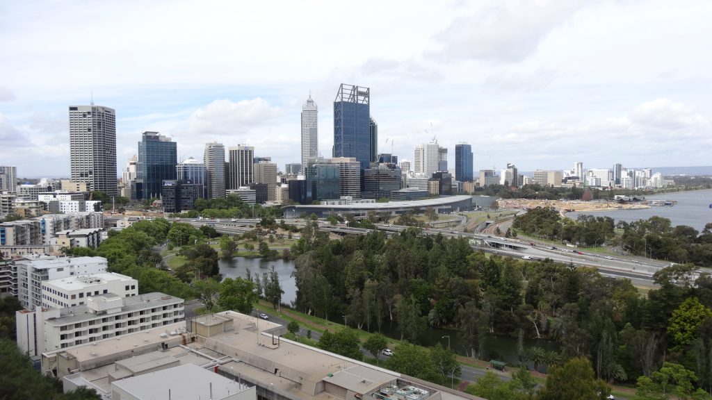 La ville de Perth vue depuis Kings Park