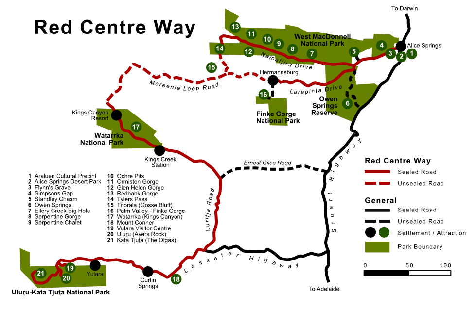 Carte de la zone où nous avons voyagé