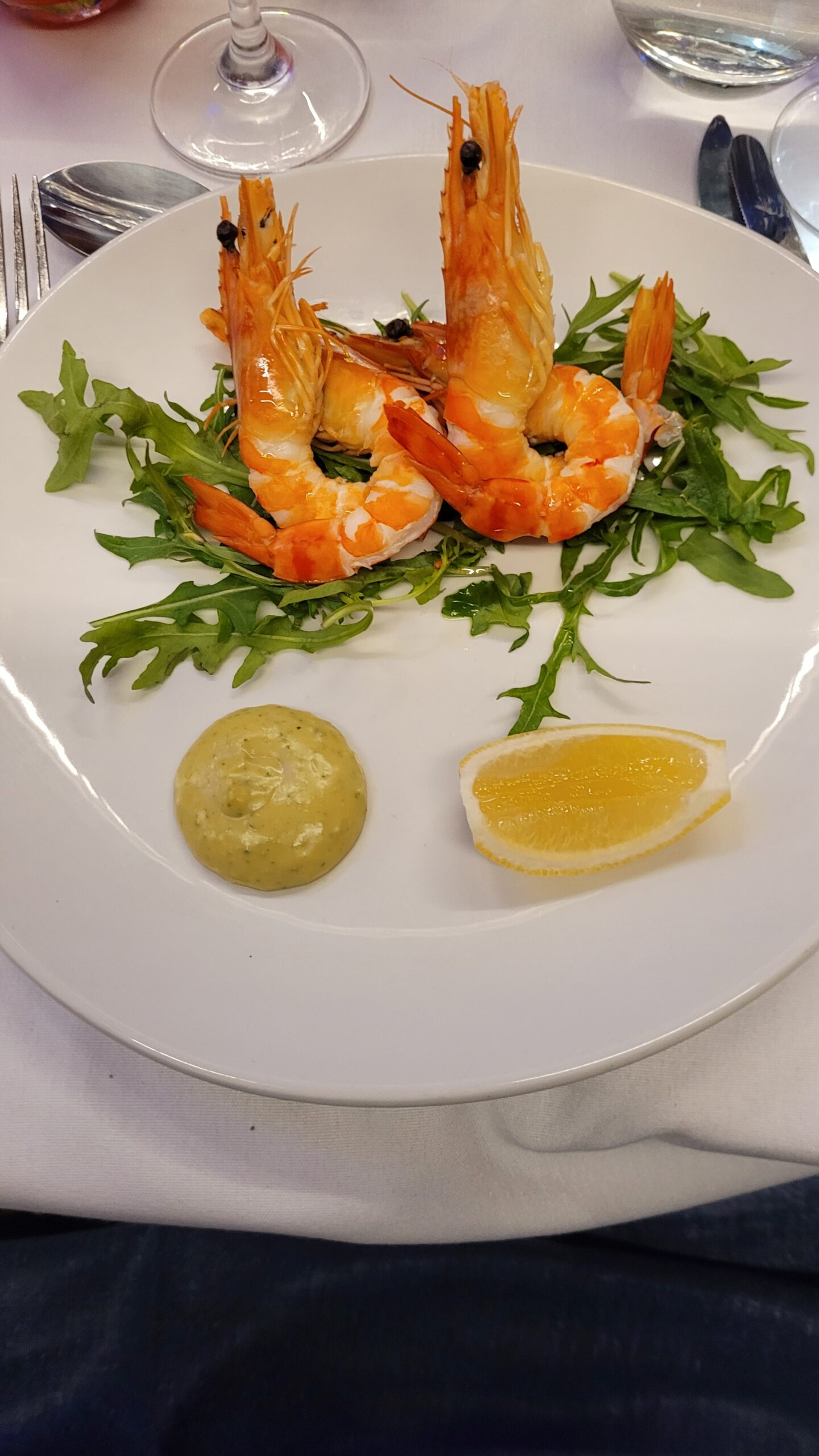Une entrée au diner de Gala