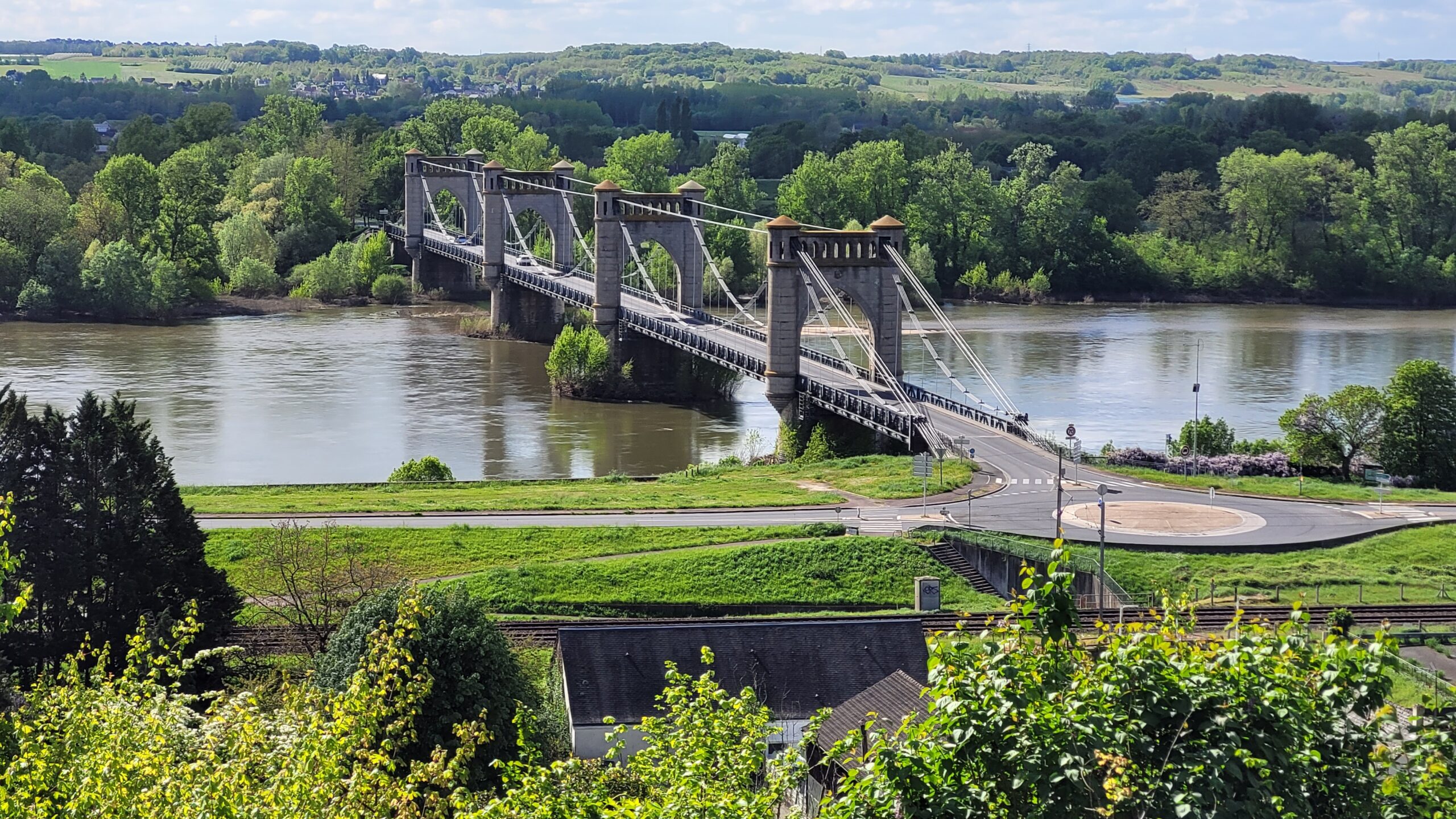 Le pont sur la Loire à Langeais