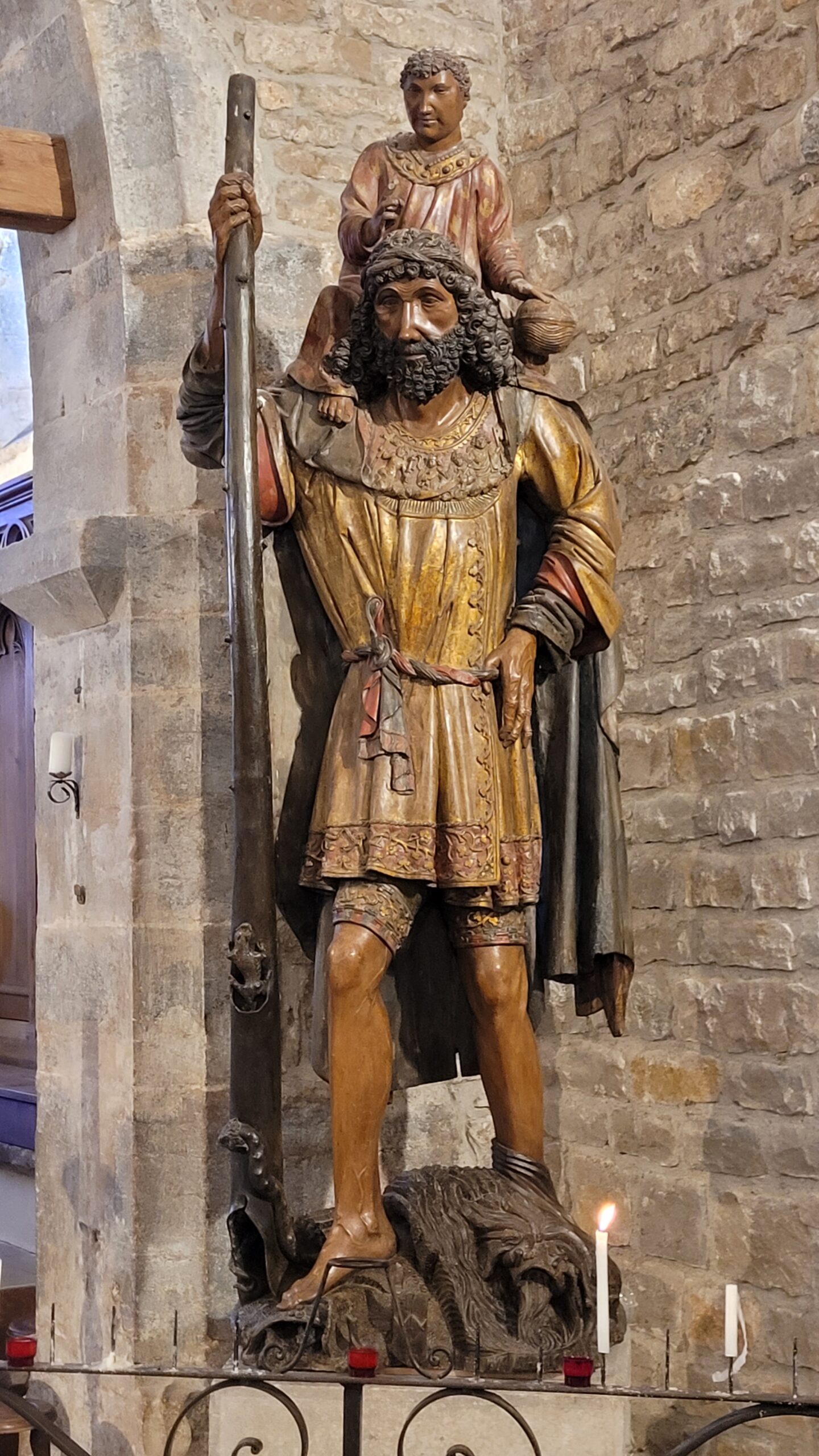 La statue de Saint-Christophe