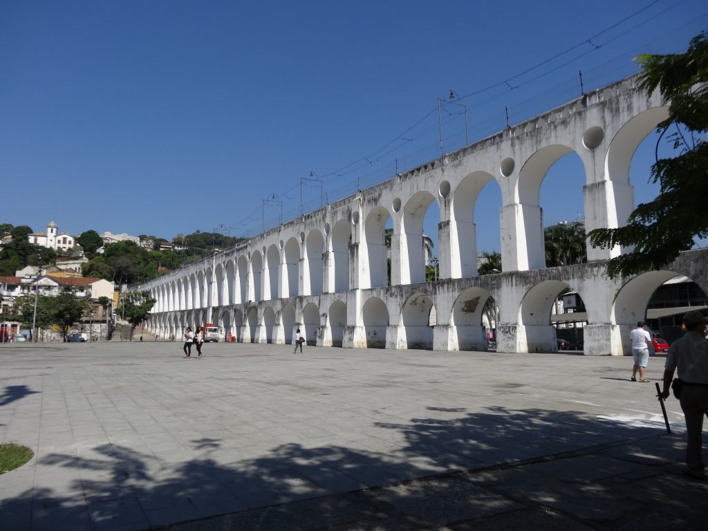 L’aqueduto da Carioca qui servait de viaduc pour le tramway de Santa Teresa.