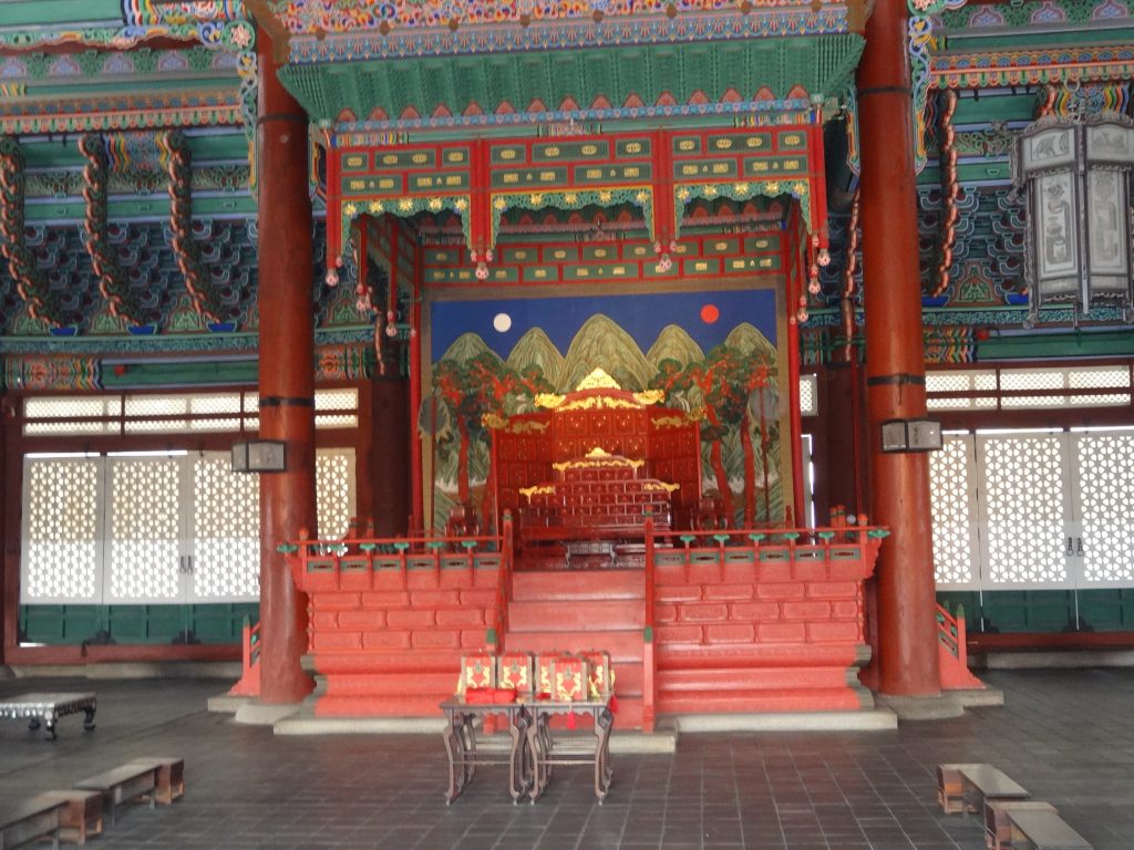 La salle du trône à Changdeokgung.