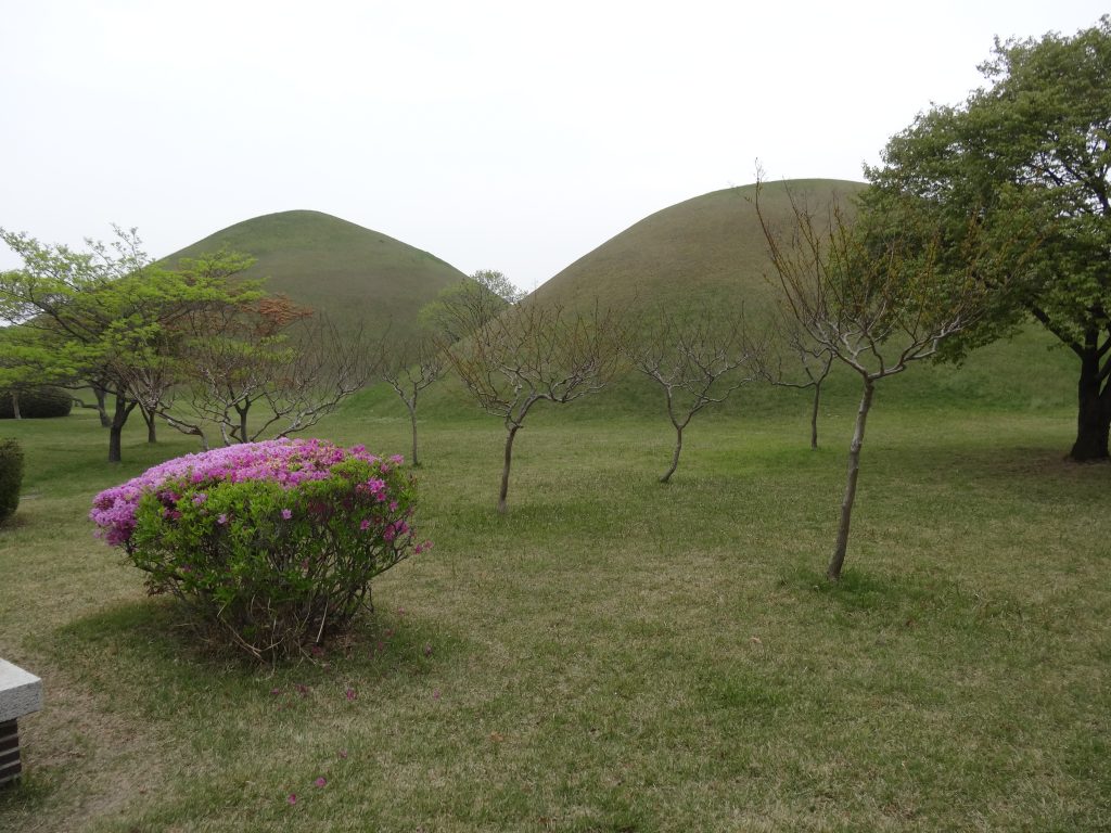 Des tombeaux royaux à Gyeongju.