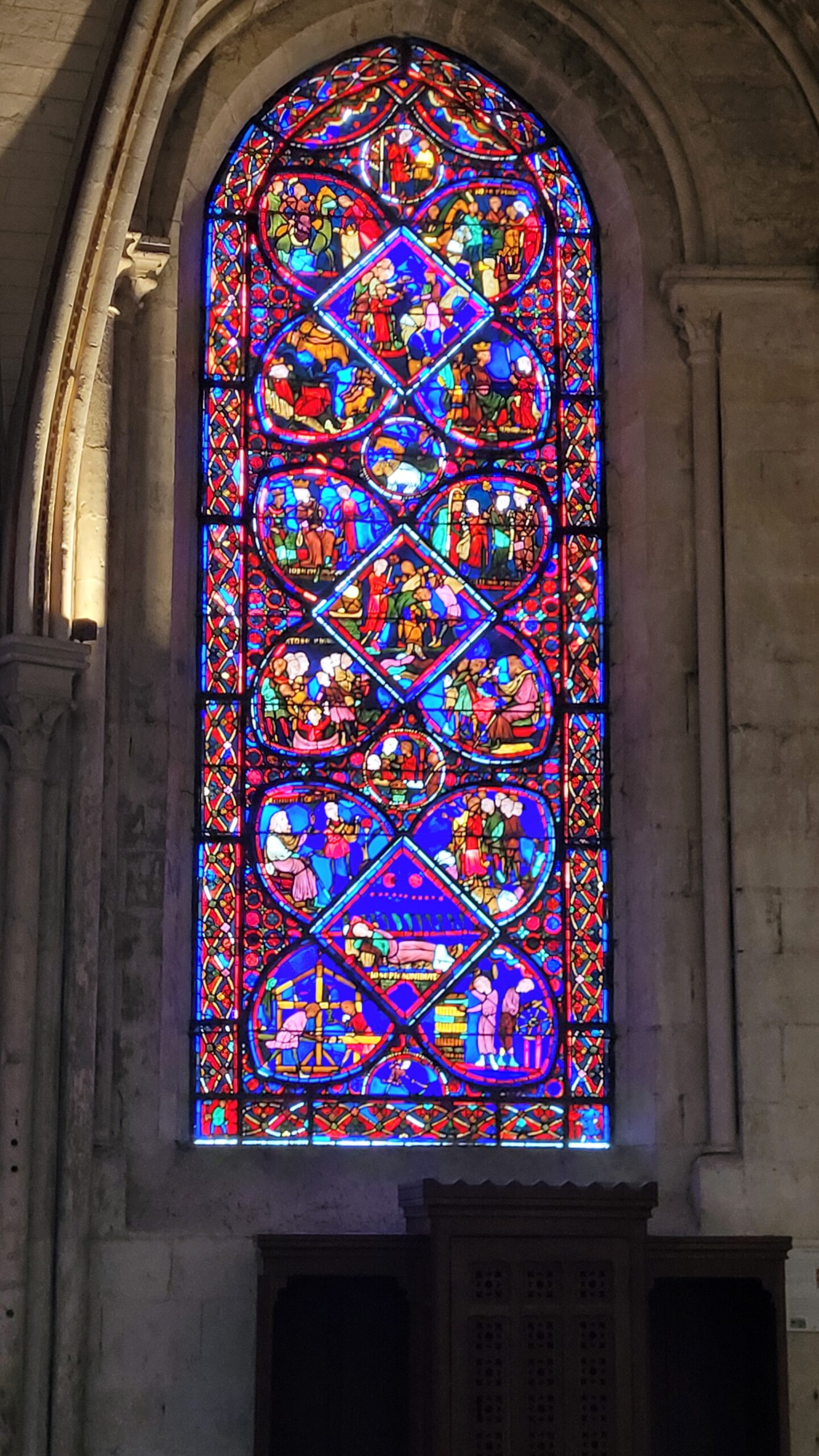 Un vitrail de la Cathédrale de Bourges