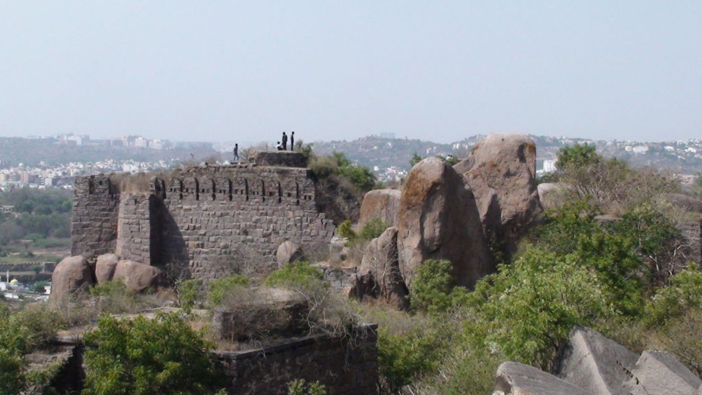 Dans le fort de Golconda à Hyderabad