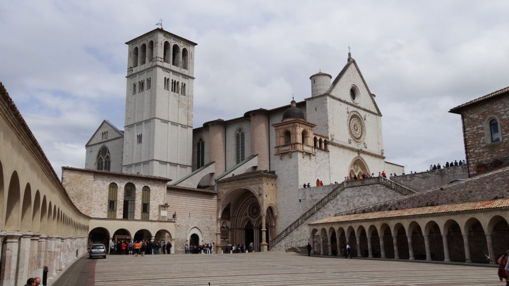 la Basilica di San Francesco d'Assisi