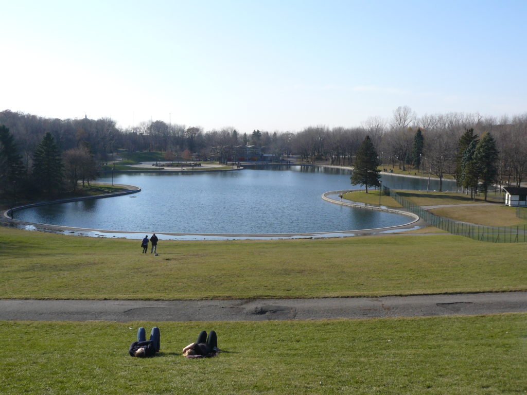 Le lac aux castors dans le parc du mont royal