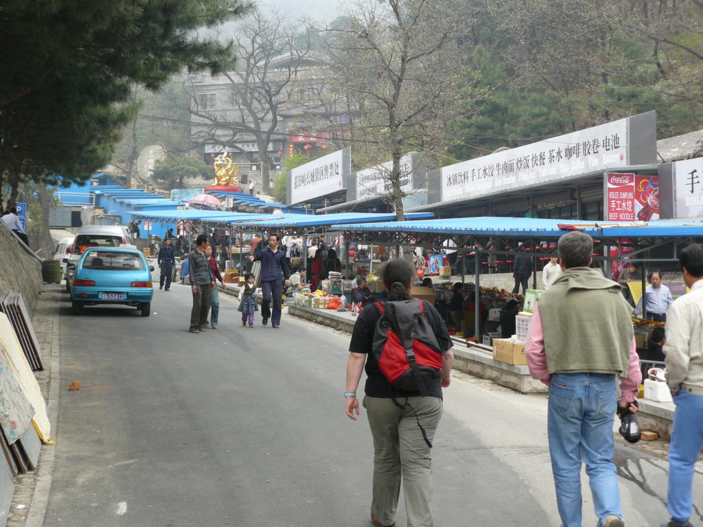 A Mutianyu il y a aussi les marchants du temple!