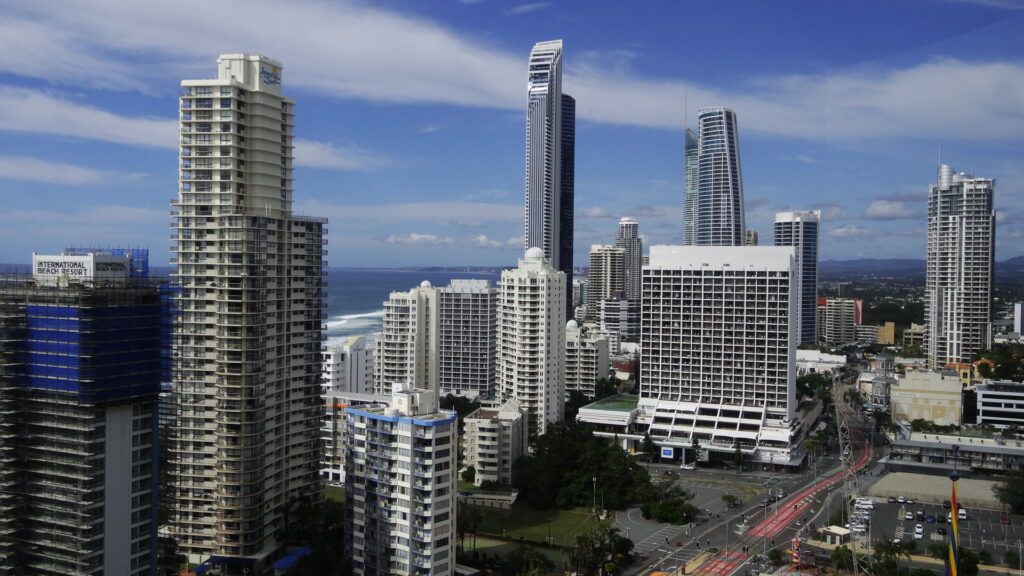 Une partie des immeubles de Surfers Paradise.