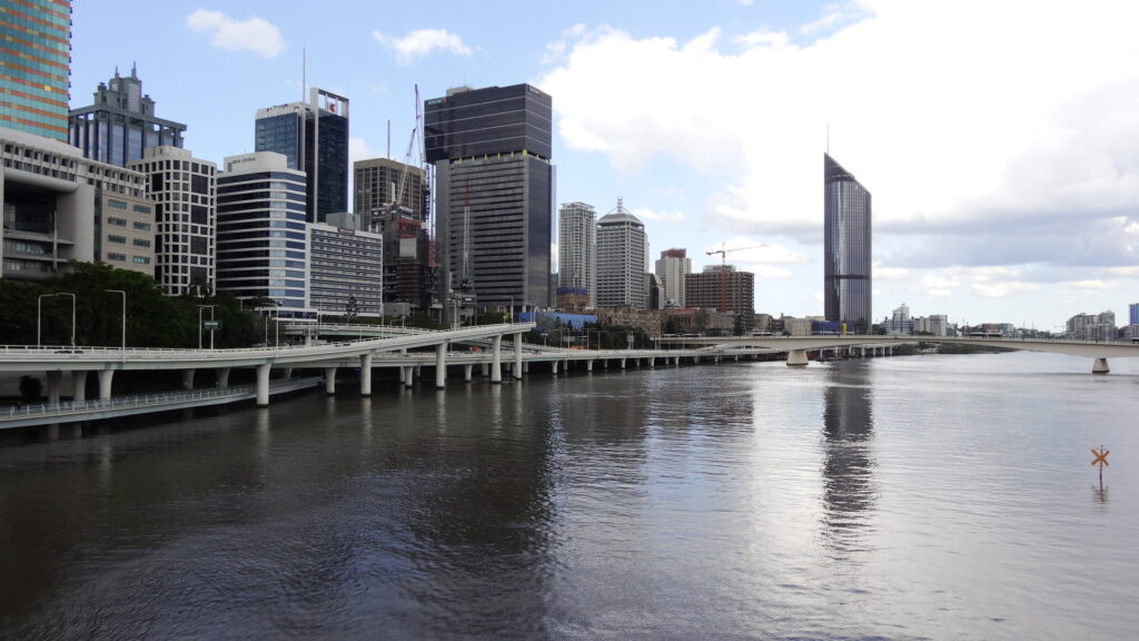 La Brisbane river et sa rive nord.