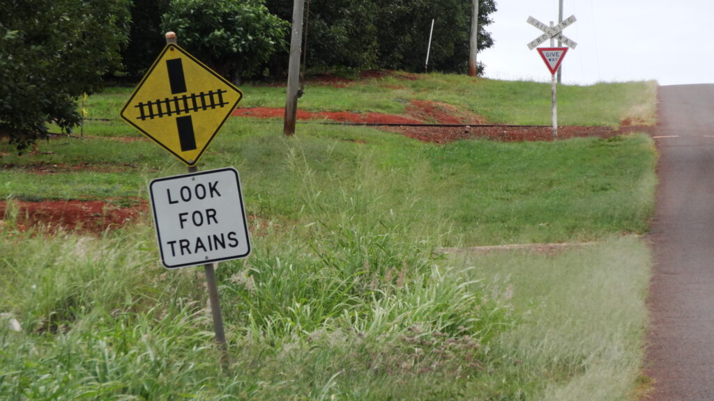 Mais il y a aussi des trains dans la campagne.