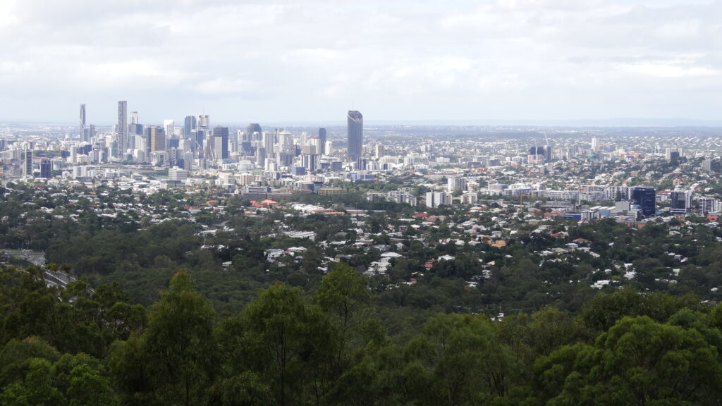 La ville de Brisbane vue du mont Coot-tha.