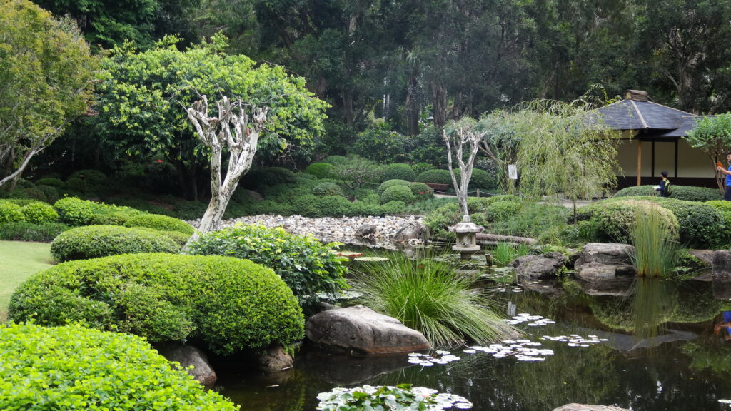 Le jardin japonnais du jardin botanique de Brisbane.