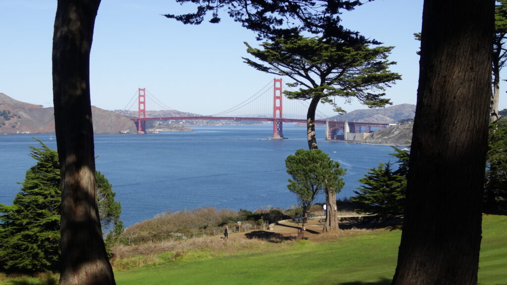 Le Golden Gate bridge vu depuis Lands end